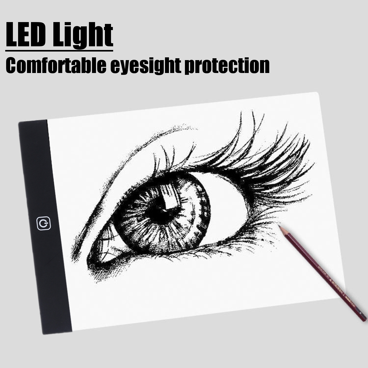 lahomia Dimmable LED Light Box A4 Tablero De Pintura USB Ultra Slim Drawing Copy Pad