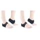 thumbnail image 2 of Vogacara 2 piezas de cubiertas para pies para hombres y mujeres, protectores de talón reutilizables y transpirables, almohadillas portátiles Negro 2piezas, 2 of 6