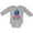 AC-Heather Grey, variant on Inktastic Captain Adorable, Sailing Boat, Sailor, Sailing Boys Long Sleeve Baby Bodysuit