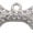 Clear, variant on Delight Jewelry Silver-tone Large Brown Crystal Dog Bone - Script Class of 2025 Dome Charm Necklace, 18"