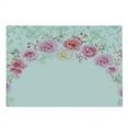 thumbnail image 2 of Shabby Flora Cutting Board, Floral Wreath in Half Blossoming Romantic Bridal Roses Peonies Feminine Design, Decorative Tempered Glass Cutting and Serving Board, Large Size, Multicolor, by Ambesonne, 2 of 5