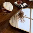 thumbnail image 6 of BEAUTYPEAK 27"x71" Rounded Top Full Length Mirror Floor Mirror,Gold, 6 of 7