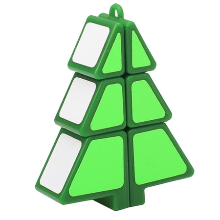 (Clearance) XIANXIAN Magic Cube 1X2X3 Christmas Tree Cube Xmas Tree Puzzle Ultra-Smooth Magic Puzzle Pendant Creative Toy (Green) Creative Christmas Gifts Toys
