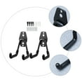 thumbnail image 6 of FESTFENDS Wall Mount Utility Hook Black 2Pcs 5.11X5.11X2.55in, 6 of 8