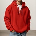 thumbnail image 2 of Bainana Half Zip Hoodies For Men Long Sleeve Comfortable Hoody Solid Color Hooded Tops Office Wear Fall Outfit Size Xl, 2 of 4