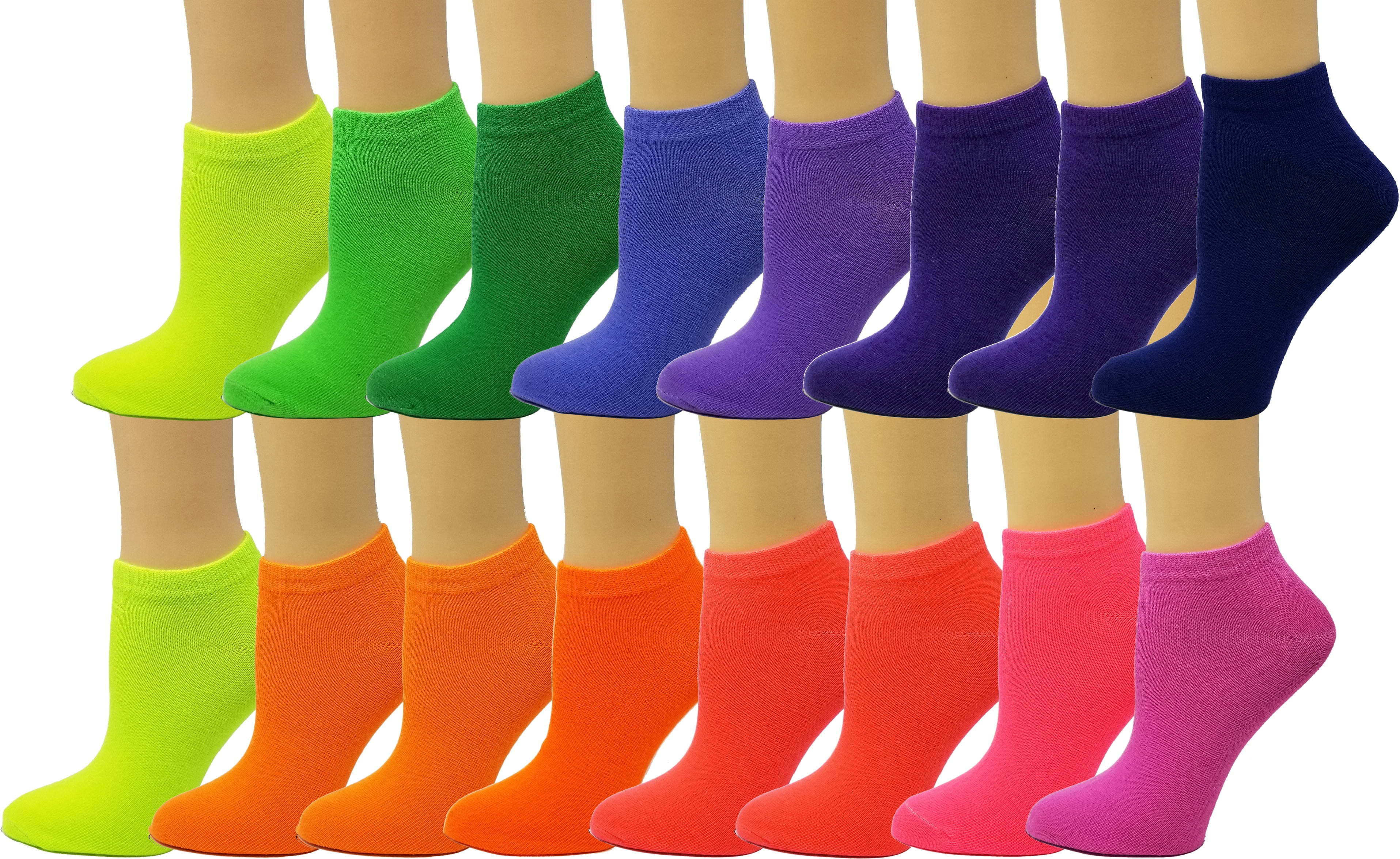 Debra Weitzner Womens LowCut Ankle Socks NoShow Colorful Pattern Fun