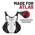 thumbnail image 4 of Atlas Charger Youth White + Shoulders A1040-00-000 - Youth Neck Brace with Adjustable Shoulder Pads, Lightweight Impact-Resistant Protection for Motocross, BMX, and Extreme Sports, 4 of 9