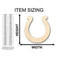 thumbnail image 2 of Unfinished Wood Horseshoe Shape - Craft - up to 46" DIY 42" / 1/2", 2 of 3