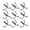 Black 4, variant on 50Pcs Fishing Treble Hook Worm Bait Holder Fish Tackle Tools Accessories