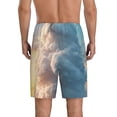 thumbnail image 4 of Lsque Cute Cloud Cat Mens Sleep Pajama Shorts,Short Pajama Pants, Cotton Ultra-Soft Knit-3X-Large, 4 of 9