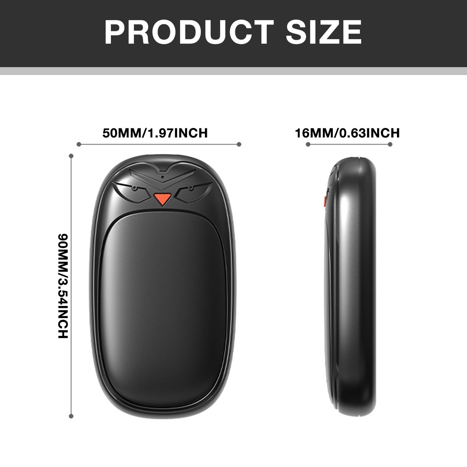 ZLBDYG Magnetic USB Hand Warmer with Innovative Contact Charging Design, Hassle-Free Alignment for Fast Charging Without Plugs, Portable Personal Heater for Cold Weather Use