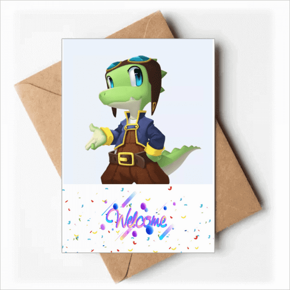 Dinosaur Kingdom Love You Welcome Back Greeting Cards Envelopes Blank