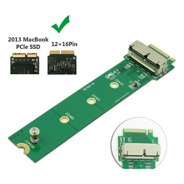 Opførsel skak Rindende 12+16 Pin SSD to M.2 NGFF PCI-e Adapter Converter For MacBook Pro Air Hot  P5A4 - Walmart.com