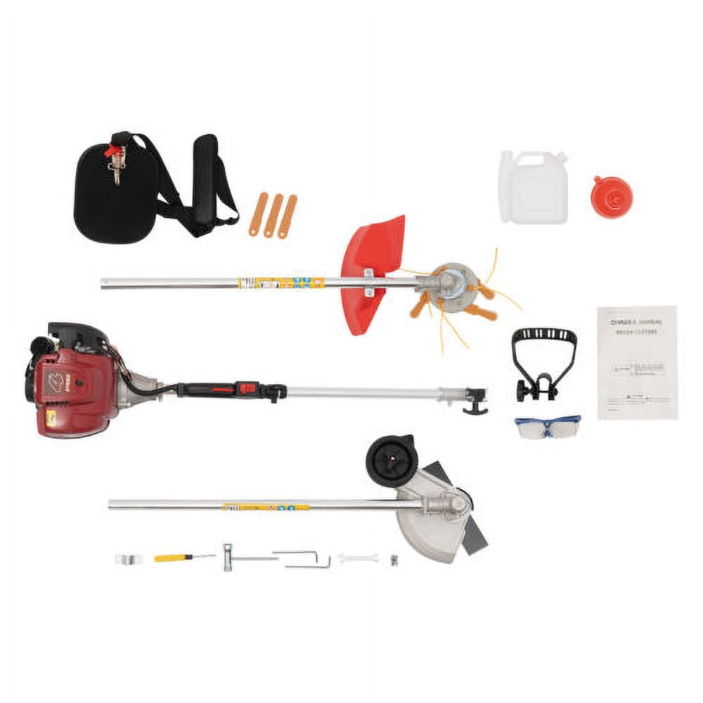 4 Stroke 35.88CC Gas String Trimmer Lawn Weed Edger Cutter with 22&2.7oz Fuel Tank