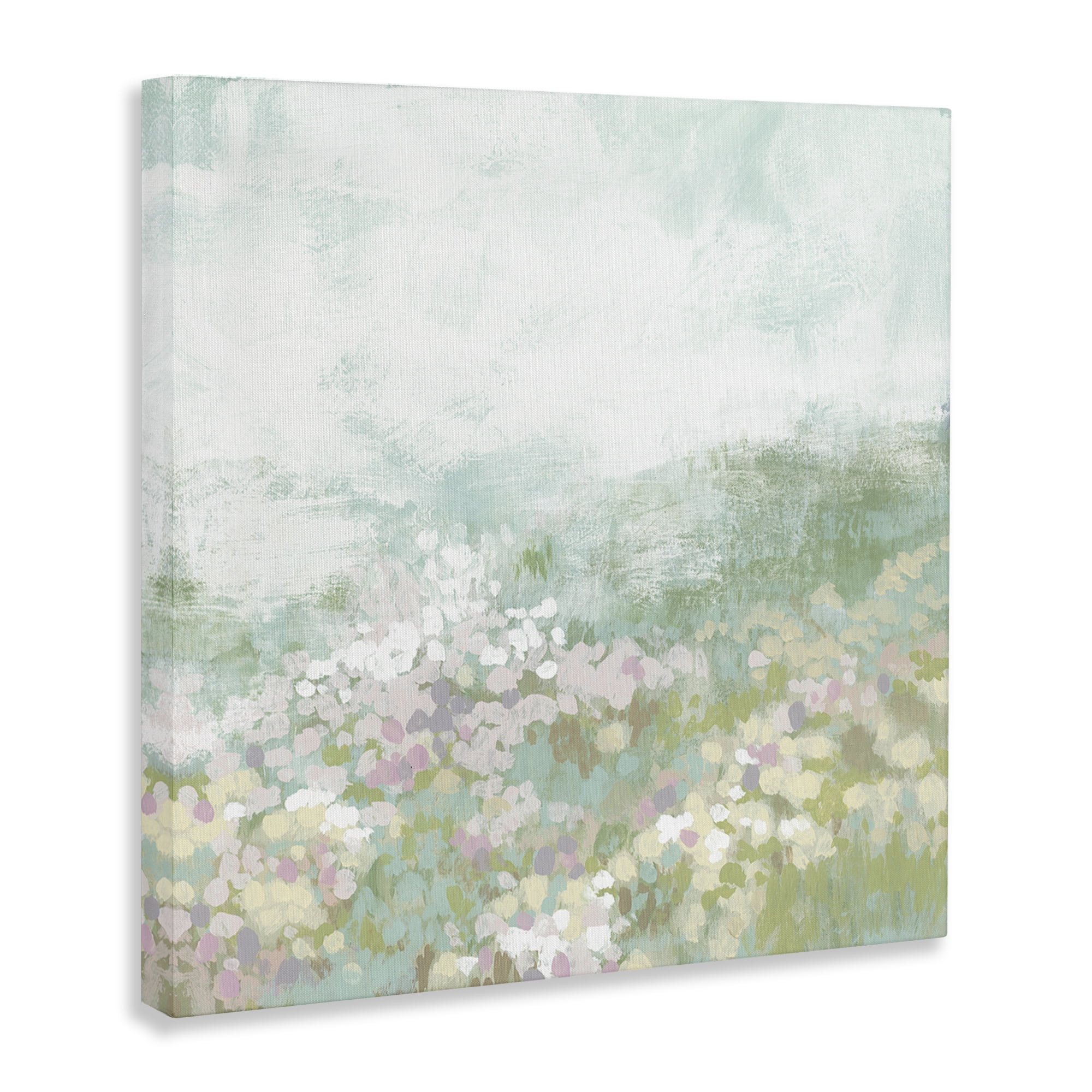 Stupell Industries Rural Meadow Impression Landscape Painting Gallery Wrapped Canvas Art Print Wall Art, 30 x 30