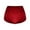Red, variant on Uaswgudfs High-Waisted Velvet-Like Women's Shorts - Clean Seams & Stylish Mid-Length Inseam Summer Essentials Black L