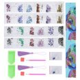 thumbnail image 1 of Fancy Shape DIY Bookmarks, 2 Pieces Art Craft 5D  Painting Bookmarks, For Kids Adults Beginner Birthday Gift, 1 of 8