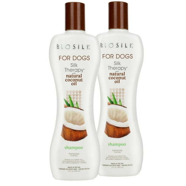 Champú para Perros BioSilk Silk Therapy con Aceite de Coco 355ml Paquete de 2