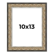 10x13 Frame Silver Real Wood Picture Frame Width 1.75 Inches | Interior Frame Depth 0.5 Inches |