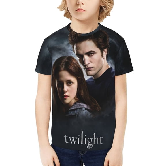 The Twilight Saga T-Shirt for Boys Girls Youth, 3D Printed Graphic T-Shirts Short Sleeve Summer Casual Tee Shirts for Kids