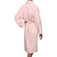 thumbnail image 5 of BNM Terry Cotton Adult Unisex Bathrobe, Extra Large, Pink, 5 of 10