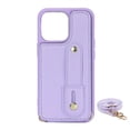 thumbnail image 3 of Faux Leather Phone Case For IPhone 15/14/13/12/11/ Pro Max XS Max XR 15/14/7/8 Plus SE With Holder Wrist Long Lanyard Wallet Card Bag Crossbody Shockproof Protective Cover, 3 of 5