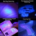 thumbnail image 4 of Linterna LED azul portátil para detección de agentes fluorescentes, mini linterna de mano con longitud de onda de 365 nm y rango de luz ajustable, adecuada para sala de estar y dormitorio, 4 of 7