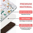 thumbnail image 6 of Cushioned Anti Fatigue Kitchen Mats for Floor, Spring Floral Kitchen Rug Mat, Flowers Kitchen Rugs and Runners Non Skid Washable, PVC Kitchen Sink Mat Set 2 Piece, 18'''' x 48'''' + 18'''' x 30'''', 6 of 6