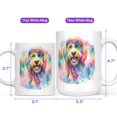 thumbnail image 4 of Hippie Goldendoodle Portrait Watercolor Tie-Dye Vintage Styles Mug Doodle Dog Lover Gifts Idea Coffee Tea Cup - 00014, 4 of 4