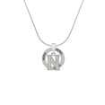 thumbnail image 2 of Delight Jewelry Silvertone Crystal Initial - N - Hero Ring Charm Necklace, 18", 2 of 4