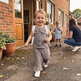 thumbnail image 2 of Mercatoo Toddler Girls Cute Clothes Sets Baby Girl Sweet Casual Summer Outfits Plaid Tank Tops Matching Ruffl1 He1 Wide Leg Pants Set, 2 of 8