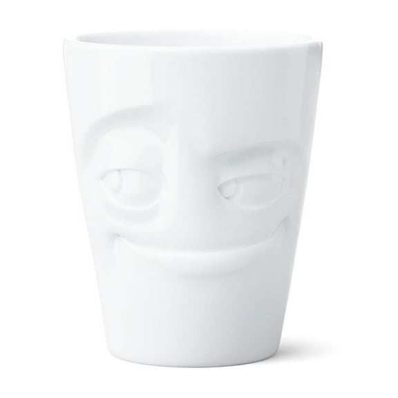 Coffee Mug with Handle, Impish Face