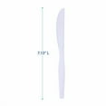 thumbnail image 3 of Mediumweight Polystyrene Cutlery, Knife, Plastic, White, 100/Box, 10 Boxes/Carton | Bundle of 2, 3 of 9