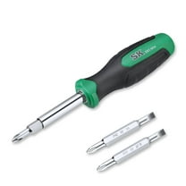 SK 6-in-1 Screwdriver - Detachable Heads, Comfort Grip - For Mechanics, Automotive, Computer Repair