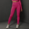 thumbnail image 4 of MKLEKYY Leggings deportivos para mujer, nuevos pantalones de yoga ajustados de punto sin costuras color melocotón para mujer, cintura alta y pantalones para correr y fitness 5047, 4 of 4