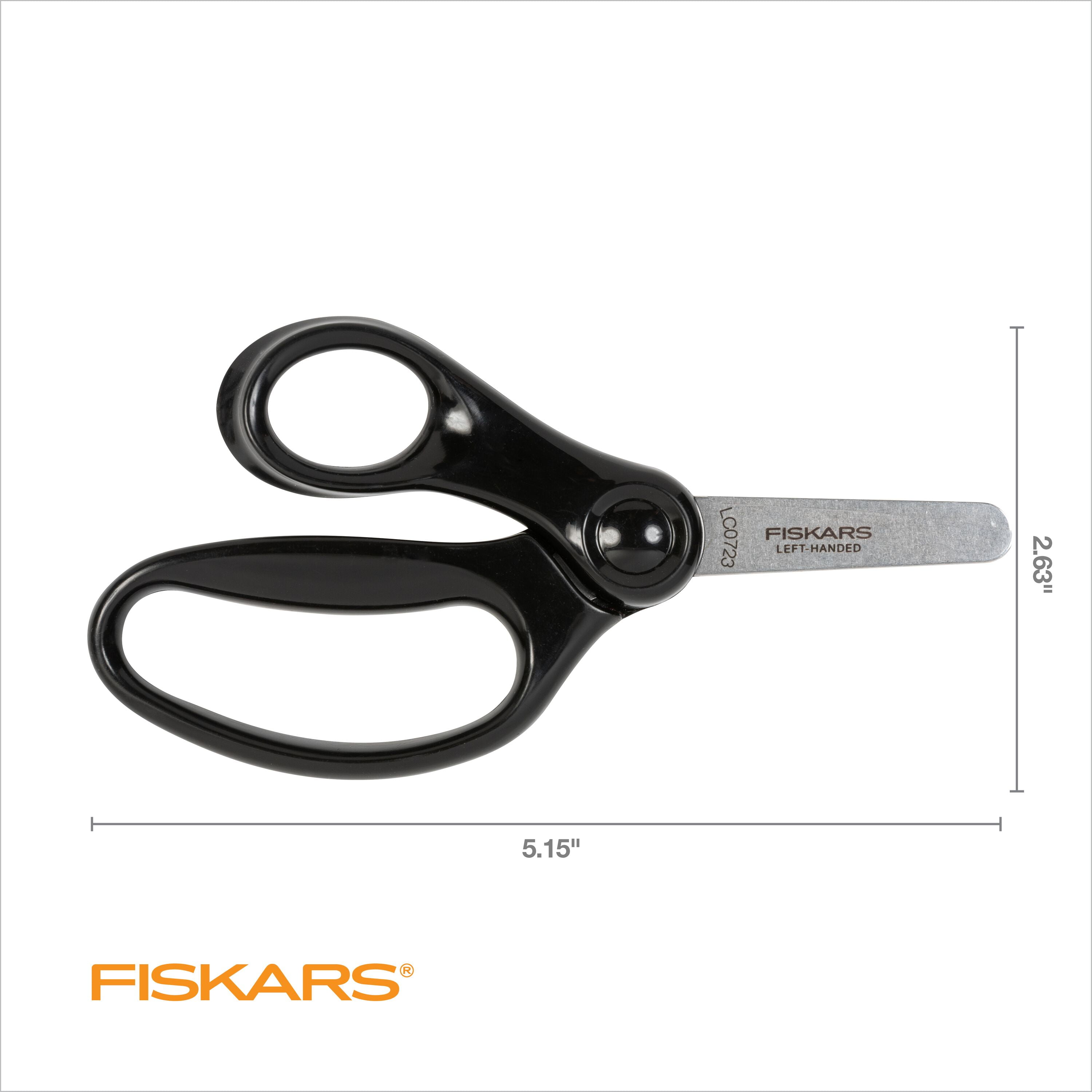 Fiskars 5-inch Left Handed Kids Scissors with Sheath, Ages 4 and