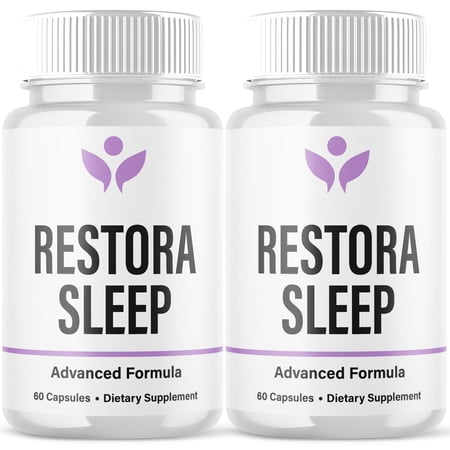 Restora Sleep Advanced Formula Brain Support Pills Maximum Strength Supplement RestoraSleep 120 Capsules