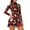 Christmas Bow, variant on HUISEFOR Pink Christmas Tree Womens Golf Dresses Quarter Zip Long Sleeve Sports Dress for Women, Slim Fit Workout Outfit with Built-in Shorts and Pockets Soft Polyester for Golf Tennis Hiking
