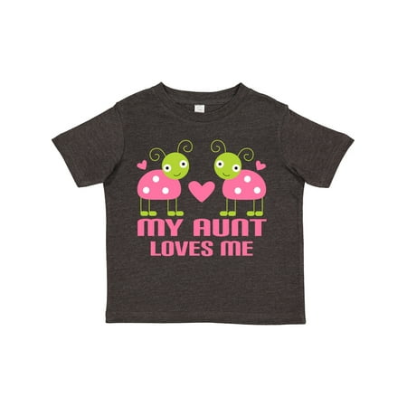 

Inktastic My Aunt Loves Me Gift Toddler Toddler Girl T-Shirt