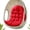 Red, variant on Thick Egg Chair Cushion Replacement, Button Tufted Outdoor Swing Chair Cushion with High Elasticity PP Cotton and Skin-Friendly Fabric, Hanging Cushion for Patio Porch Furniture (Only Cushion)