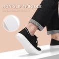 thumbnail image 5 of STQ Orthopedic Shoes for Women Plantar Fasciitis Fold-Down Heel Womens Slip on Fashion Sneakers Comfortable Business Casual Office Teacher Work Shoe Black Size 8, 5 of 7