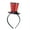 Red bow, variant on MANNYA French Fascinator Pillbox Top Hat with Glitter for Opera Cocktail Tea Party