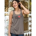 thumbnail image 2 of Happy Mothers Day Small Heart Racerback Tank Women -Image by Shutterstock, Female Small, 2 of 4