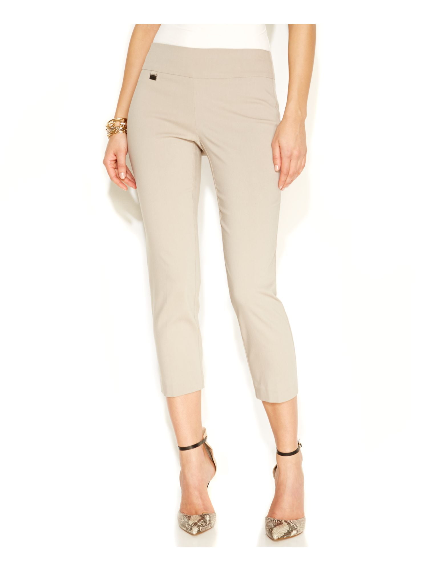 Alfani - ALFANI Womens Beige Pants Size: 12 - Walmart.com - Walmart.com