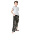 thumbnail image 4 of FORMRS Kids Pajama Pants with Pockets Size 6-8Y Boys Lounge Sleep Bottoms, Dark Flowers Pattern, 4 of 8