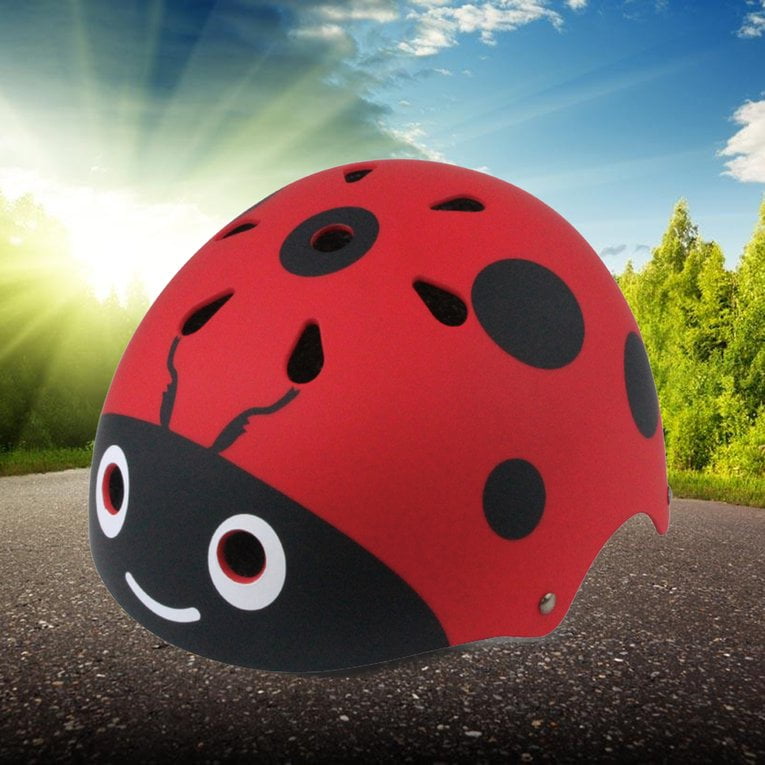 Red Ultralight Bike Helmet Skateboard Protecting Helmet Cycling Helmet For Kids Riding A Cap by YKS