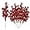 Red, variant on Zukuco 12PCS Christmas Glitter Berries Stems , Foam Artificial Berry Picks Glitter Sprays Artificial Berry Picks Holly Berry Twig for Xmas Tree Decor (Red)