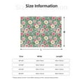 thumbnail image 5 of Naloa Rose Flowers Flannel Blankets - Thick and Warm Blanket for Winter, Soft Fuzzy Plush King Blanket for All Seasons80"x60", 5 of 6