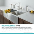 thumbnail image 5 of Kraus Urbix™ Industrial Bridge Kitchen Faucet with Side Sprayer in Spot Free Stainless Steel, 5 of 13