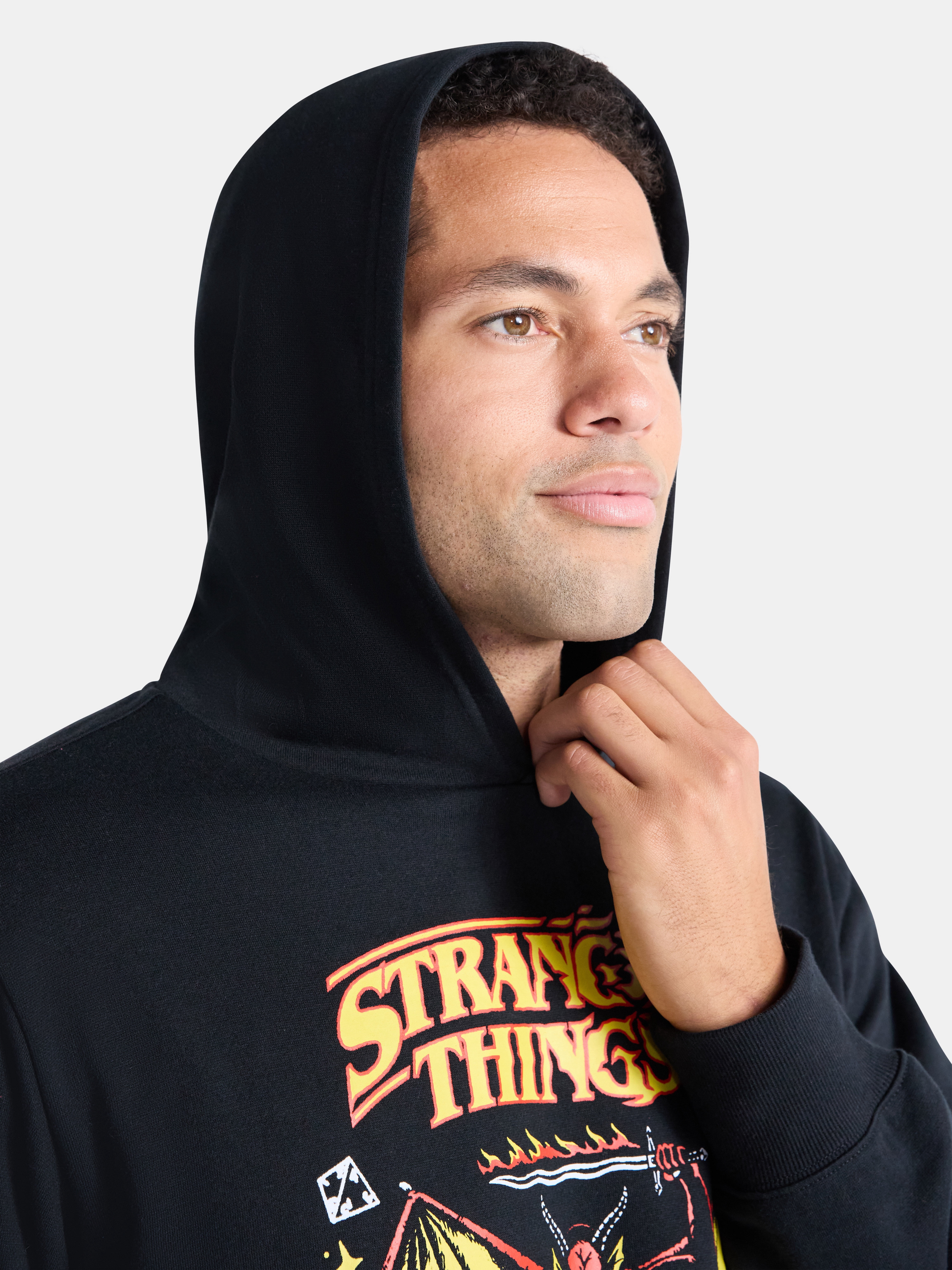 Netflix Stranger Things Men's and Big Men's Hellfire Graphic Hoodie, Sizes XS-3XL
